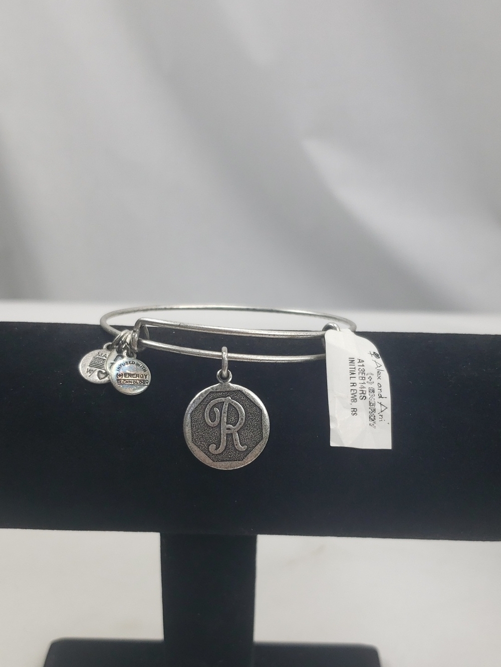 Alex and Ani Silver Tone Initial R Bracelet NWT